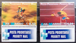 San Marino 2002, Priority Mail - Sport, MNH Stamps Set - Unused Stamps