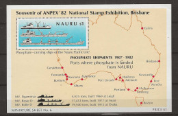 1982 MNH Nauru Mi Block 6 - Nauru