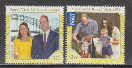 2014 Australia Royal Visit Complete Set Of 2 MNH - Neufs