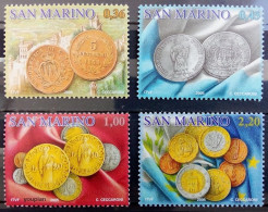 San Marino 2005, Coins, MNH Stamps Set - Ongebruikt