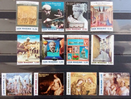 San Marino 2005-2007, Paintings, MNH Stamps Set - Unused Stamps