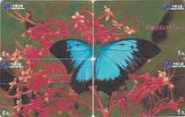 CHINA - BUTTERFLY-07 - SET OF 4 CARDS - China