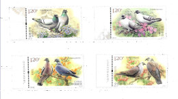 #60033 CHINA 2023 FAUNA BIRDS PIGEONS COMPLET SET MNH - Neufs