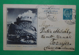 1938 - Beograd / Pečat Subotica-Sombor, Putovala Iz Tornjoša Za Čonoplju - Ganzsachen