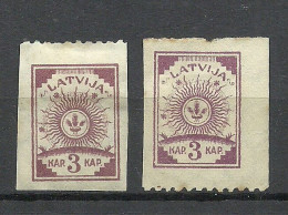 Lettland Latvia 1919 Michel 15 , Perforated 9 3/4 At One Side (at Top + Bottom Margin), Unused - Lettonie