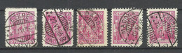 LETTLAND Latvia 1934 Michel 235 - Good Cancels Of Small Places, 5 Stamps - Lettland