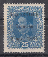 Italy Trento, Trentino Alto Adige 1918 Sassone#8 Mint Never Hinged - Trentino