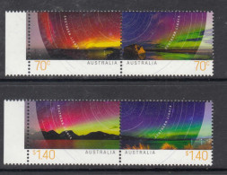 2014 Australia Southern Lights Astronomy Complete Set Of 2 Pairs  MNH @ BELOW FACE VALUE - Mint Stamps