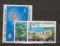 1976 MNH New Hebrides English Mi 429-31 Postfris** - Ungebraucht