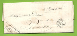 Jura -  Bonfol Pour MORITZ, Receveur Du District De PORRENTUY. FRANCHISE - 1843-1852 Timbres Cantonaux Et  Fédéraux