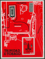 Trinidad Und Tobago 1980 Olympia Moskau Emblem Block 31 Postfrisch (C93915) - Trinidad En Tobago (1962-...)