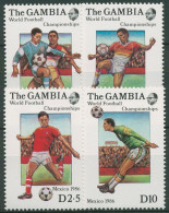 Gambia 1986 Fußball-WM Mexiko 621/24 Postfrisch - Gambie (1965-...)