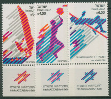 Israel 1981 Sport Makkabiade 852/54 Mit Tab Postfrisch - Neufs (avec Tabs)