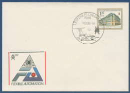 DDR 1989 Leipziger Frühjahrsmesse Umschlag U 9 Gestempelt (X40995) - Briefomslagen - Gebruikt