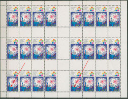DDR MH-Bogen 1973 Weltfestpiele Mit Plattenfehler MHB 16 D II Postfrisch - Postzegelboekjes