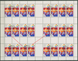 DDR MH-Bogen 1973 Weltfestpiele Plattenfehler MHB 17 A I Gestempelt - Cuadernillos