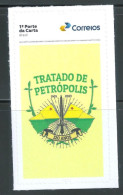 BRAZIL 2023 INSTITUTIONAL STAMP SELO INSTITUCIONAL SI 014 PETROPOLIS TREATED TRATADO - Personalisiert