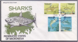 Scuba Diving, Scuba Diver, Whale Shark Fish, Underwater Marine Life, Animal, Micronesia FDC - Duiken