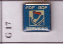 GA17 Pin's EDF GDF SERVICES Fleur Achat Immédiat - EDF GDF