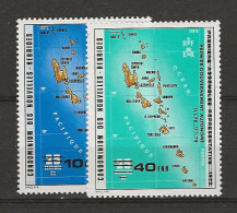 1979 MNH New Hebrides French Mi 529-30 Postfris** - Unused Stamps