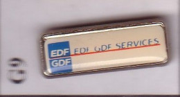 GA09 Pin's EDF GDF SERVICES Rectangulaire Achat Immédiat - EDF GDF