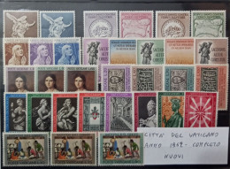 1962 Vaticano, Serie Completa-Francobolli Nuovi 32 Valori-MNH ** - Unused Stamps