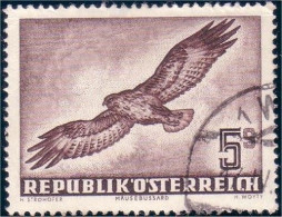 154 Austria 1953 Eagle Aigle Buzzard Vautour Very Nice Très Beau (AUT-336) - Otros & Sin Clasificación