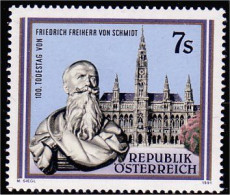 154 Austria 1991 Friedrich Freiherr Schmidt Architecte Architect MNH ** Neuf SC (AUT-273) - Iglesias Y Catedrales