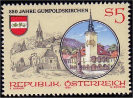 154 Austria 1990 Gumpoldskirchen Armoiries Coat Arms MNH ** Neuf SC (AUT-255) - Sellos