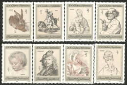 154 Austria 1969 Durer Goya Brueghel Rubens Rembrandt Guerin Schiele MNH ** Neuf SC (AUT-85) - Gravuren