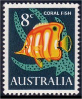 151 Australia 8c Coral Fish MNH ** Neuf SC (AUS-107b) - Fische