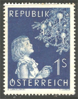 154 Austria 1954 Noel Christmas Child Enfant Sapin Tree MH * Neuf (AUT-522) - Natale