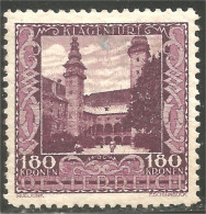 154 Austria 1923 Klagenfurt 180kr MH * Neuf (AUT-478) - Ungebraucht