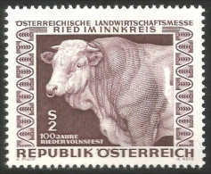 154 Austria 1967 Bull Taureau Mucki Ried Festival Agriculture Foire Fair MNH ** Neuf SC (AUT-363) - Farm