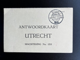 NETHERLANDS 1949 POSTCARD GOES TO UTRECHT 24-05-1949 NEDERLAND - Brieven En Documenten