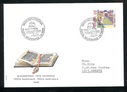 Bundesfeier 1989 - Fête Nationale - 01 08 1989 - 6500 Bellinzona - Bundesfeier 001/45 - Lettres & Documents