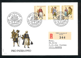 Bundesfeier - Pro Patria 1990 - Fête Nationale - 01 08 1990 - 1000 Lausanne - Bundesfeier 001/46 - Storia Postale