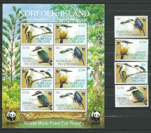 Norfolk Island - 2004 WWF Birds.Worldwide Nature Protection.stamps & S/S.  MNH** - Ile Norfolk