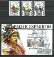 Norfolk Island - 2005 Int.Stamp Exhibition "PACIFIC EXPLORER '05" - Syndney, Australia - Discoverer.stamps & S/S.  MNH** - Norfolk Island