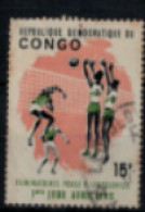 Congo Brazzaville - "1er Jeux Africains à Léopoldville : Volley" - Oblitéré N° 582 De 1965 - Usados