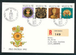 Bundesfeier - Pro Patria 1992 - Fête Nationale - 01 08 1992 - 1200 Geneve - Bundesfeier 001/50 - Cartas & Documentos