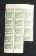 TUNISIE - 1923-26 - N°YT. 104 - Laboureurs 40c Olive - Bloc De 14 Bord De Feuille - Neuf Luxe** / MNH / Postfrisch - Neufs