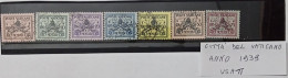 1939 Vaticano, Serie Completa-Francobolli Usati 7 Valori - Usati