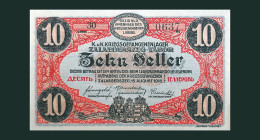 # # # Banknote Kriegsgefangenenlager Zalaegerszeg-Tabor (POW-Camp) 10 Heller # # # - Oesterreich