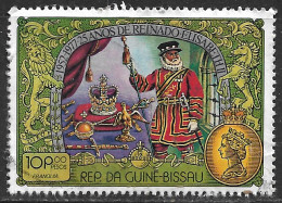 GUINE BISSAU – 1977 Queen Elizabeth II 10P00 Used Stamp - Guinea-Bissau