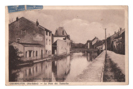 CHAMPLITTE (70) LE PONT Des TANNERIES. CARTE SEPIA. 1935. - Champlitte