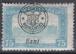 Romania Overprint On Hungary Stamps Occupation Transylvania 1919 Mi#38 II Mint Hinged - Siebenbürgen (Transsylvanien)