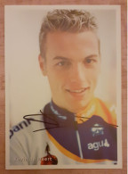 Autographe Original Kevin De Weert Rabobank 2002 - Cycling