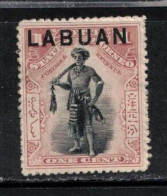 LABUAN Scott # 72 Unused NO GUM - North Borneo Stamp Overprinted A - Altri & Non Classificati