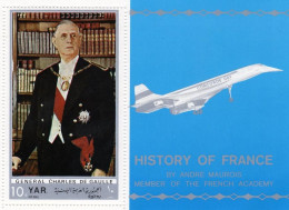 Yemen 1969, De Gaulle, Concorde, Block - Yémen